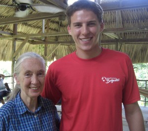 John Perkins and Jane Goodall in Panama