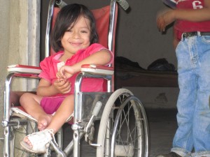 DePaul University Helps Donate Wheelchair to Child in Honduras